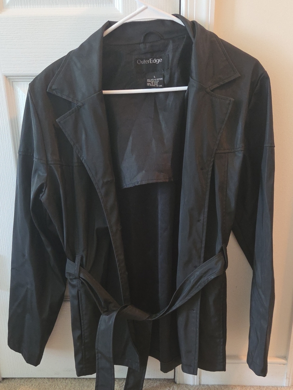 Outer Edge Black Belted Jacket
